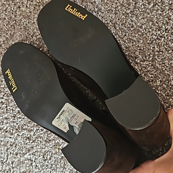 FINAL$ 10 Velvet Maryjane Block Heels Just Stored Not Worn - Picture 10 of 12